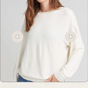 Richer Poorer Bounce Knit Unwind Bone Sweater